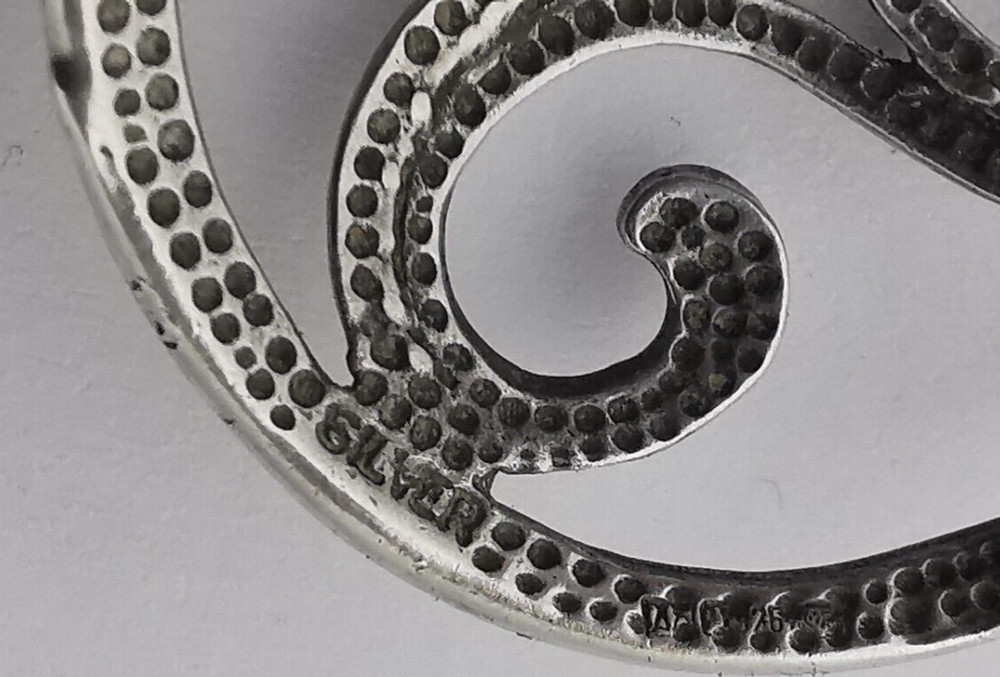 Solid Silver Celtic Triskelion Pendant & Chain