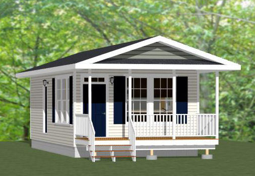 16x32 Tiny House -- 511 sq ft -- PDF Floor Plan -- Model 2F