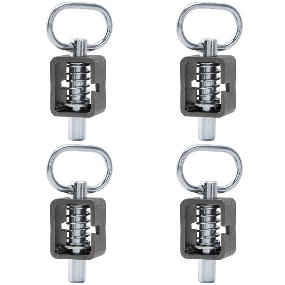 SPARKWHIZ 4Pack Spring Trailer Gate Weld-On Spring Latch Lock Assembly Universal