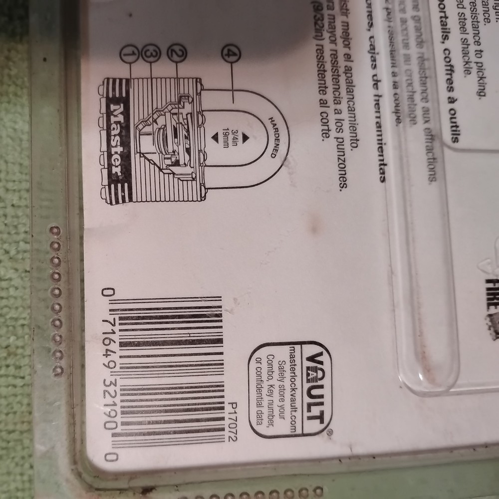 Master Lock 3TLD 1-9/16" NWT Steel Padlock 2-Pack Same Key