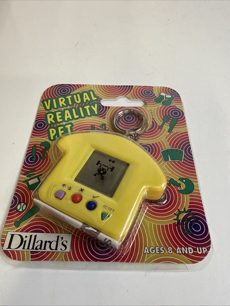 virtual reality pet keychain new in pkg vintage