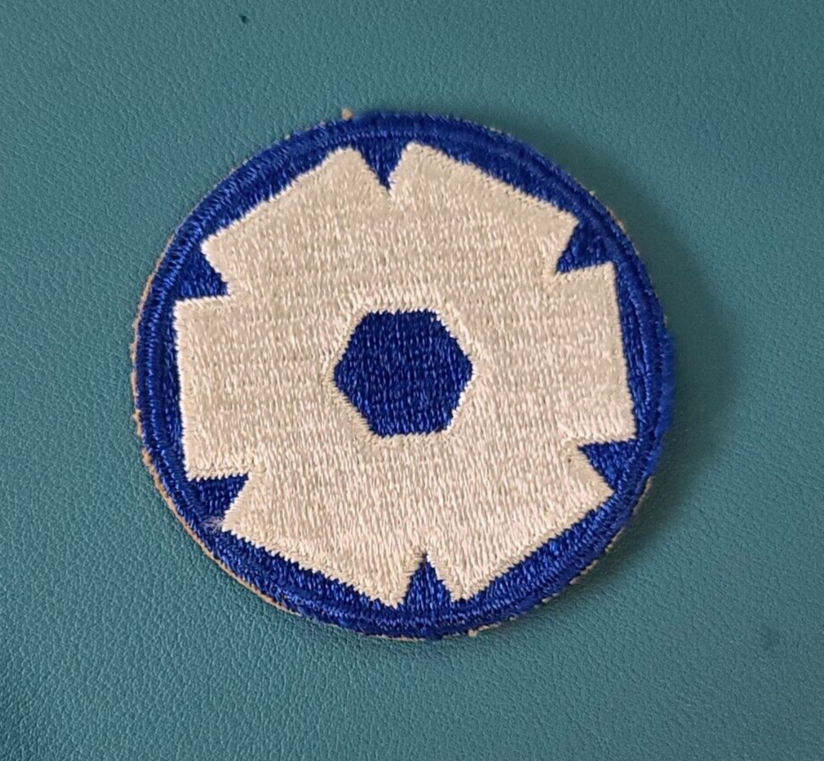 6th Service Command-Cut Edge-Snow Back Patch-Ribbed--------------Original WW-2 *