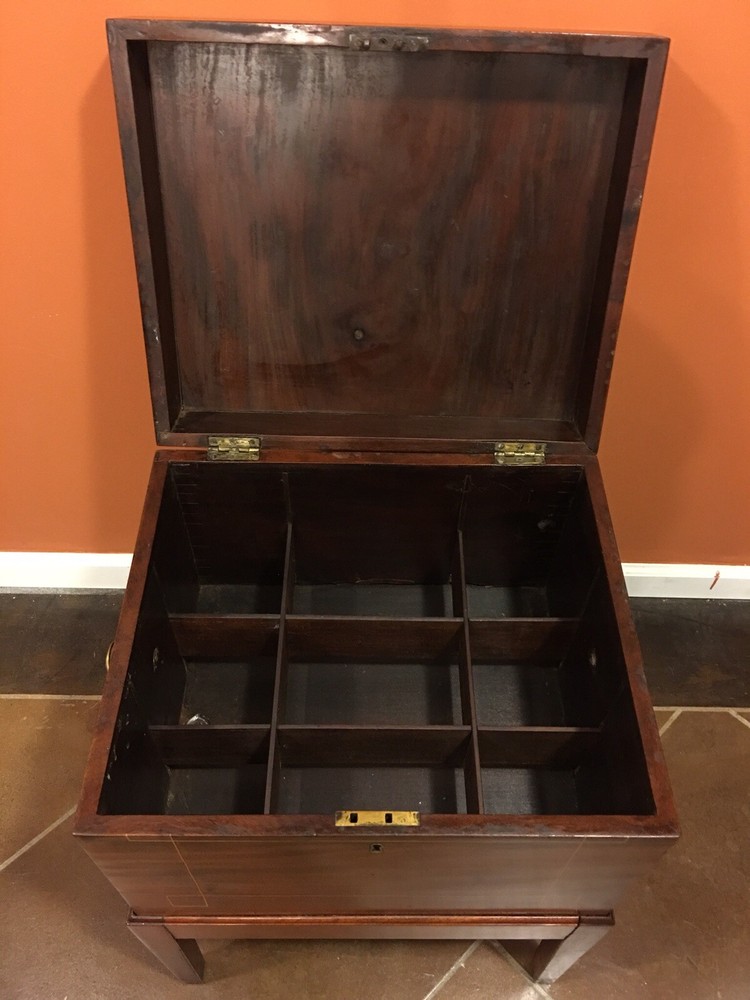 Antique Cellarette 19th C Mahogany