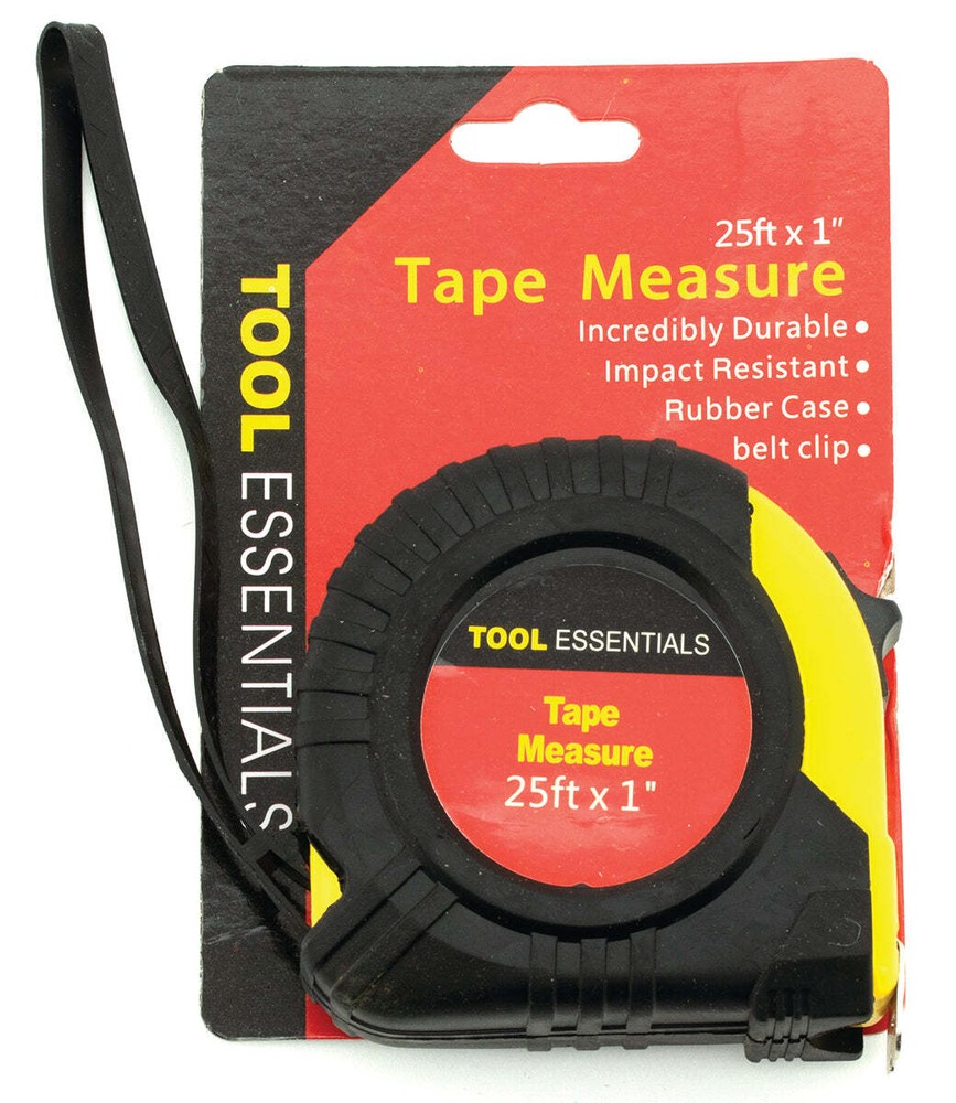 Tool Essentials 25ft Tape Measure 1" Tape Width