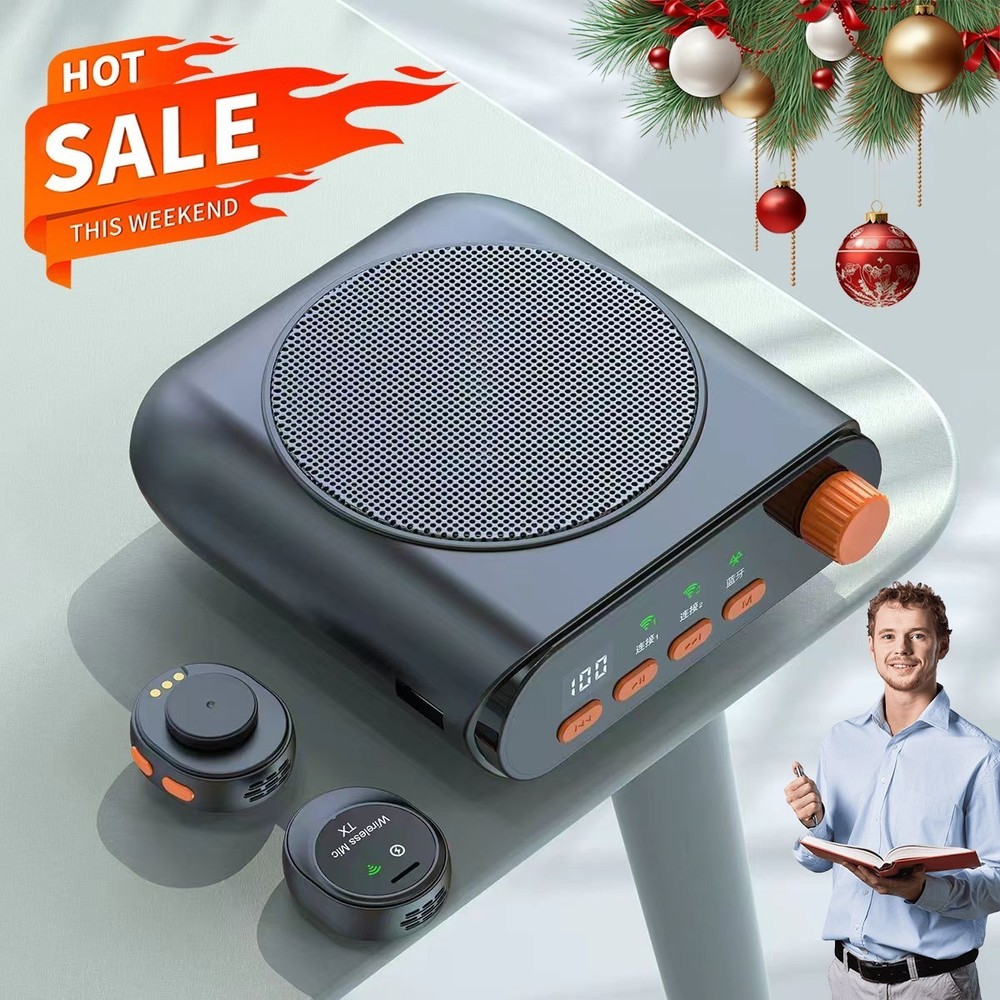 Bluetooth Voice Amplifier for Teachers, Portable Wireless Megaphone Speaker NEW