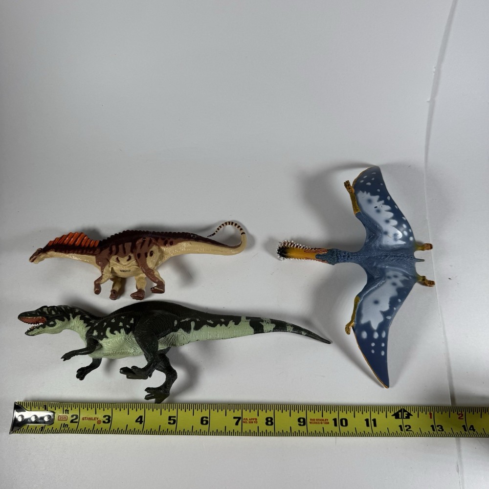 Battat Schleich Dinosaurs Pterosaur Amargasaurus Acrocanthosaurus 7"-10"