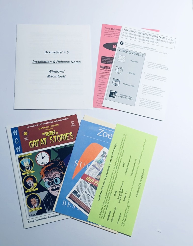 Write Brothers Dramatica Pro Version 4.0 Windows PC & Mac Software Big Box
