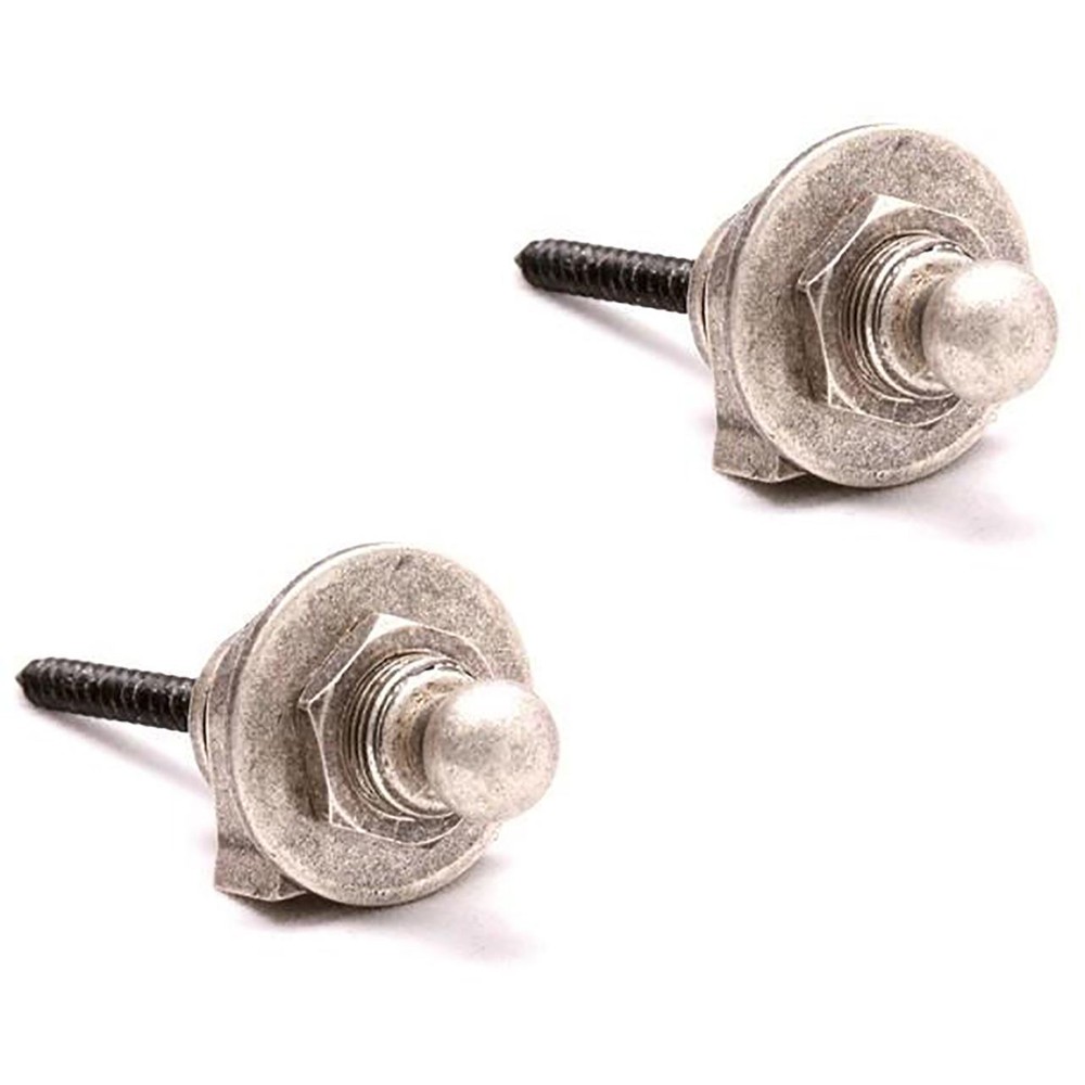 ProRockGear RGSL60 Guitar Security Strap Locks, Antique Silver