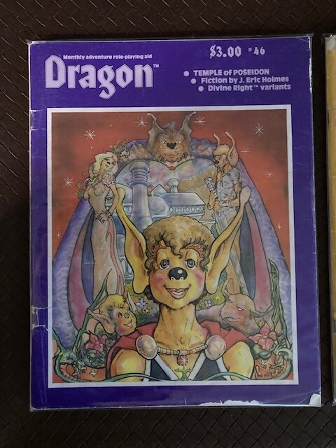 Dragon Magazine #46 , #48, #224 D&D TSR