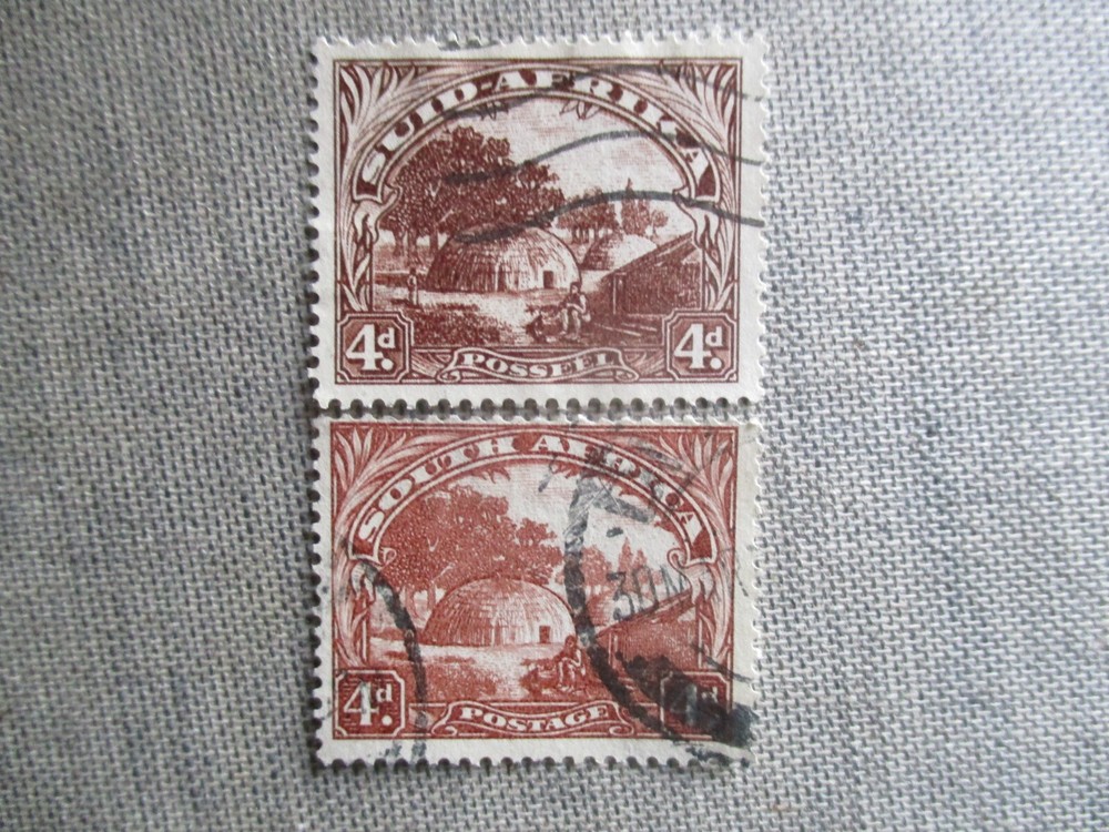 South Africa, Scott# 28a, 28b, used