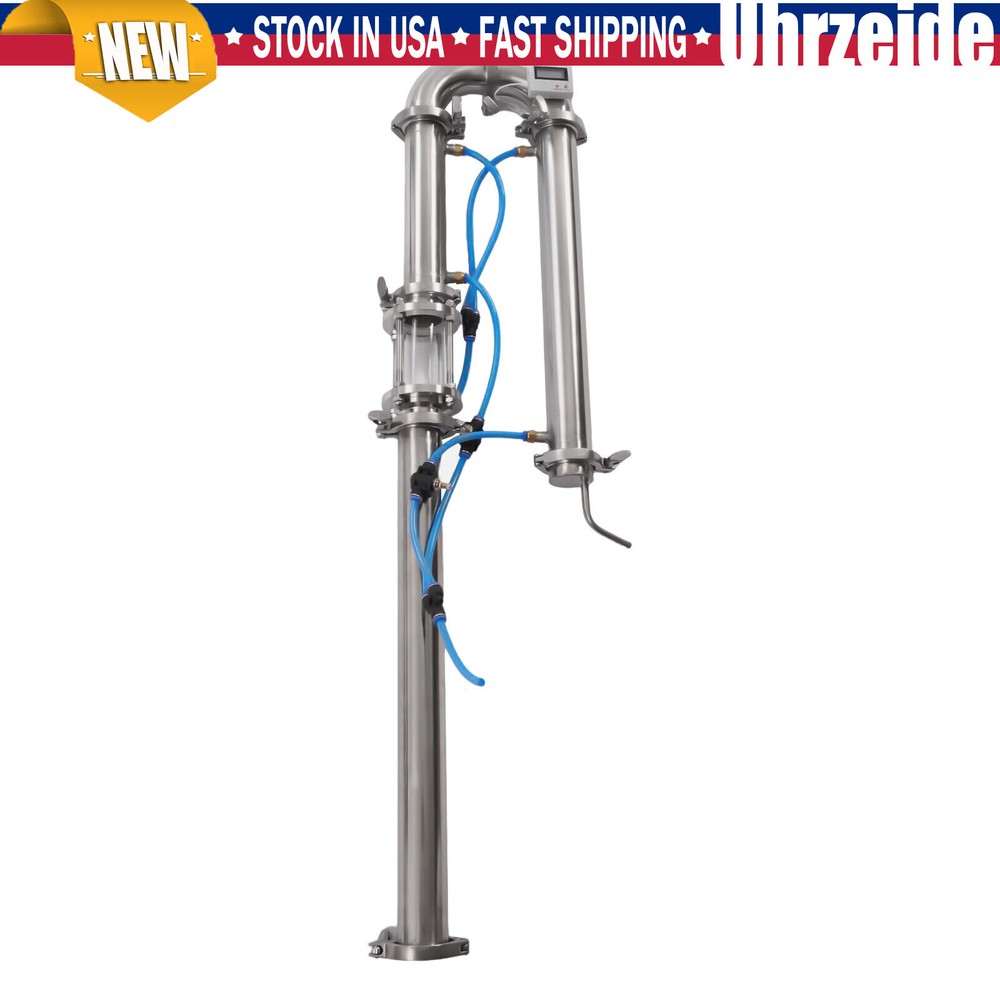 2"inch Stainless Still Moonshine Reflux Distilling Column Brew Wine Making Tool