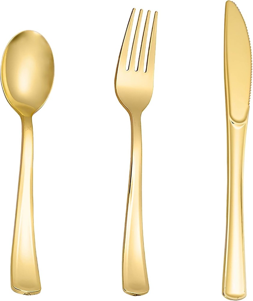 Plastic Sierware Set, Heavy Duty Spoons and Forks Sier Plastic