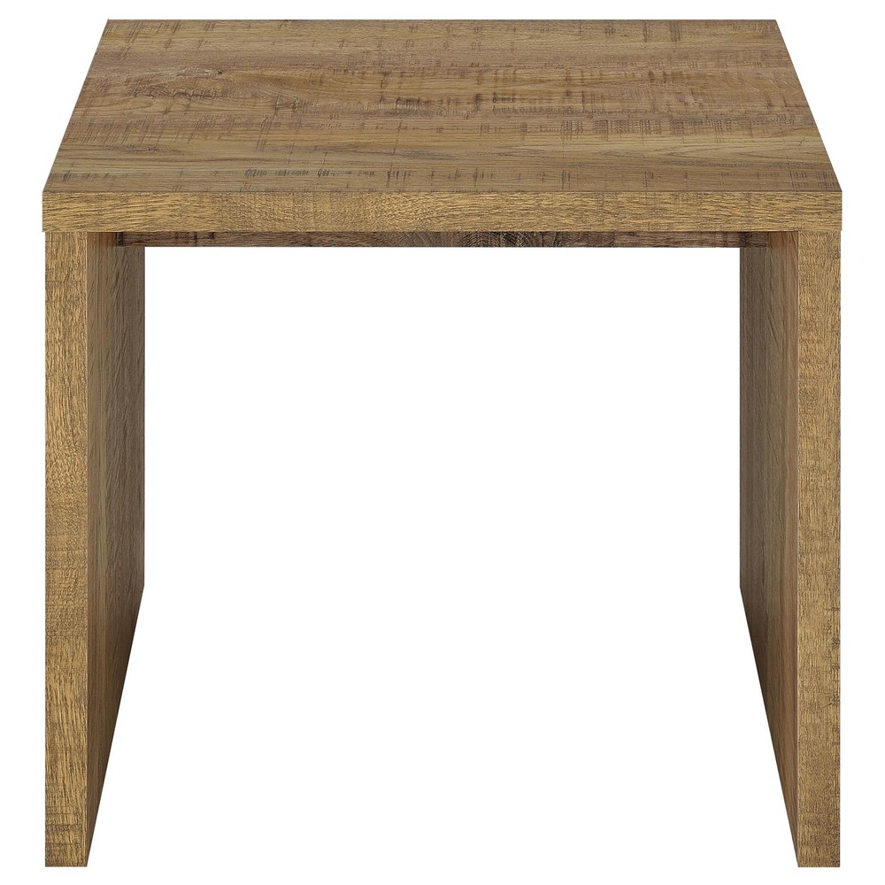 Coaster Canoga Engineered Wood Accent Side End Table in Mango Brown