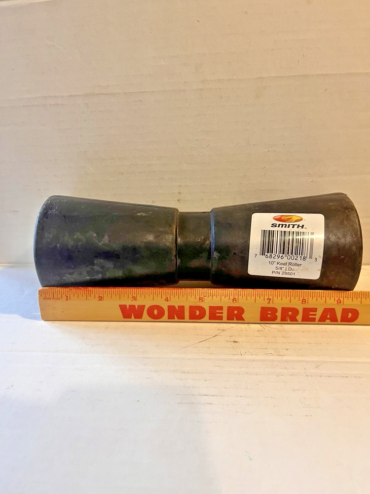 Boat Trailer Keel Roller, 10" V Style, Black, new