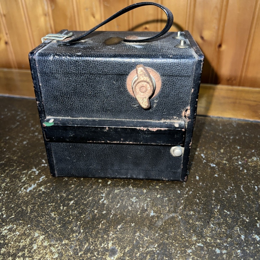 Displayable Vintage Ansco Shur-Flash Antique Box Camera