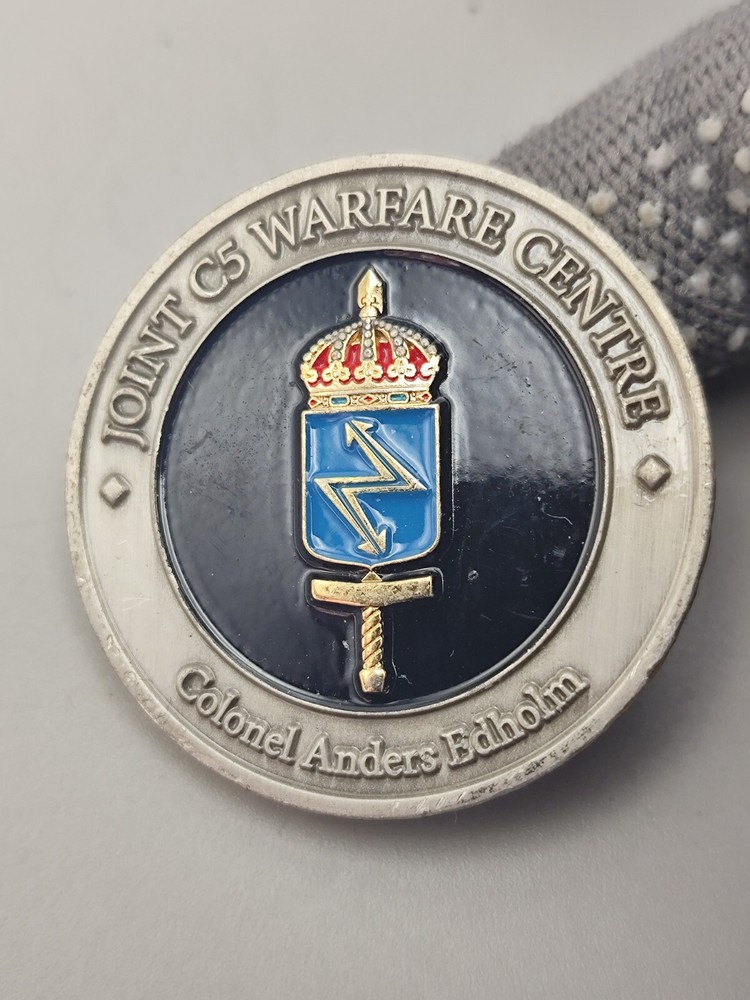 Swedish Armed Forces Colonel Anders Edholm Challenge Coin