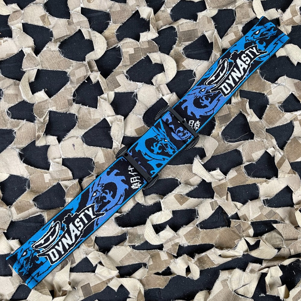 JT ProFlex X/ProFlex Authentic Woven Goggle Strap - Dynasty Aqua Blue