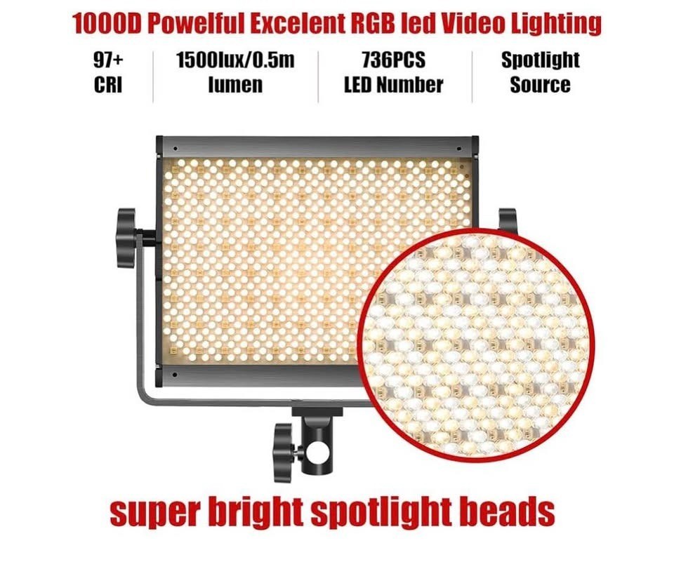GVM RGB LED Video Light, 800D Studio Light with APP Control Lighting Kit