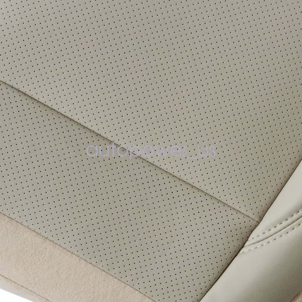 For 2016-2019 Ford Explorer Front Bottom Replacement Perf Leather Seat Cover Tan