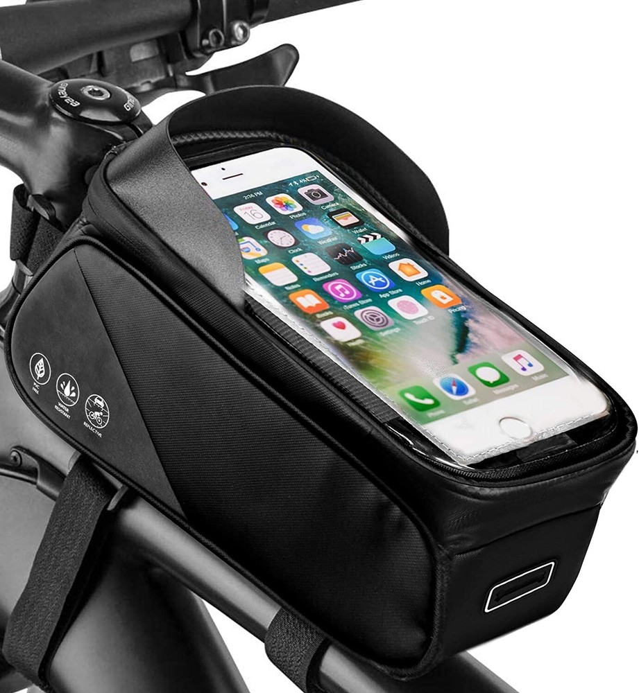 Bicycle Frame Bag- Sentitive Touch Screen-Waterproof-Reflective Bicycle ...