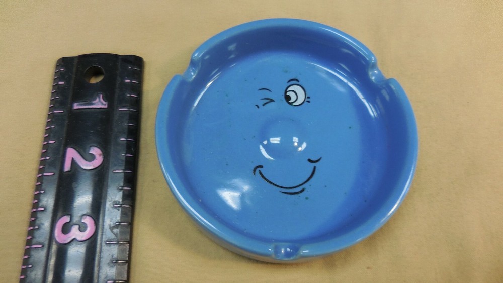 Winking Face Ceramic Ashtray by Siaki