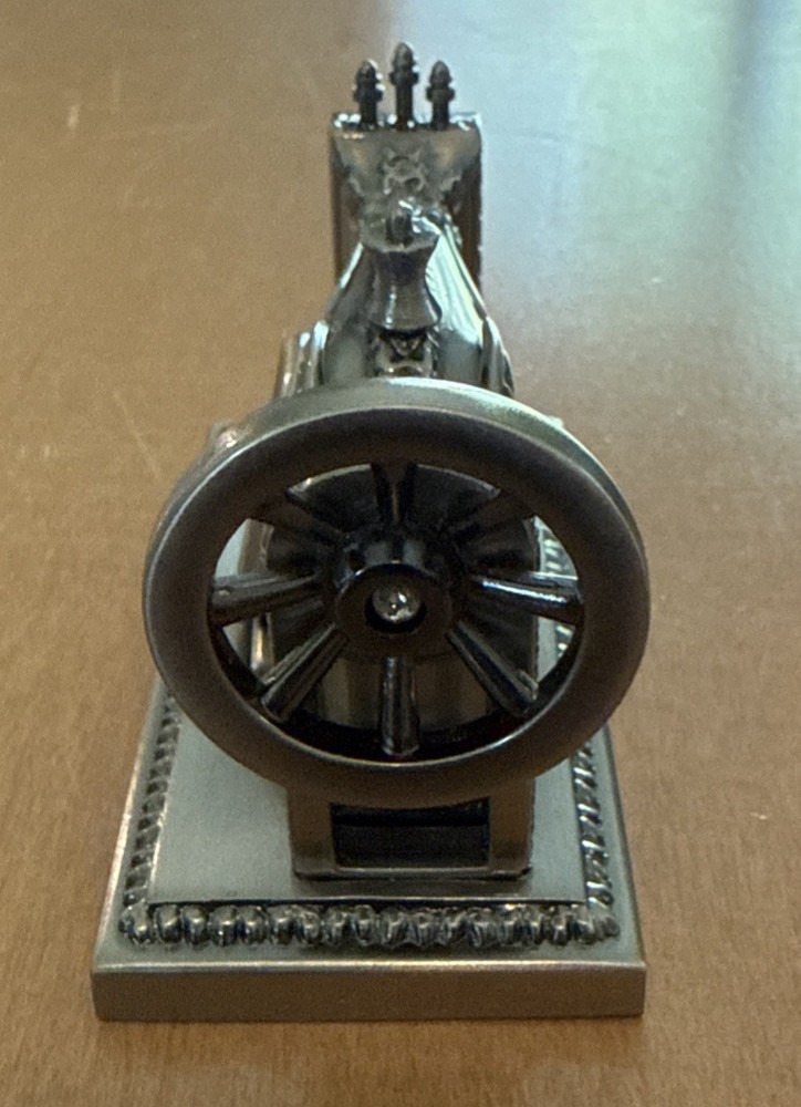 Timex Miniature Sewing Machine Pewter Clock 3”