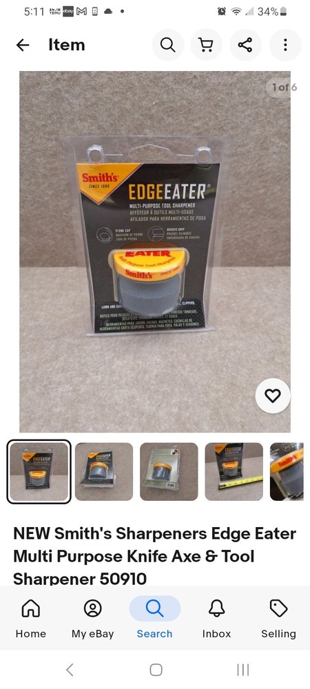 Smith's Sharpeners Edge Eater Multi Purpose Knife & Tool Sharpener.     C2