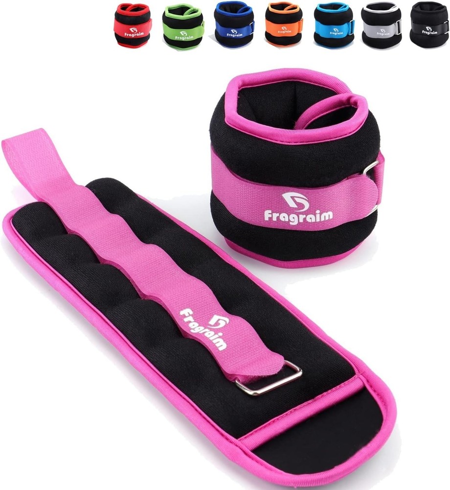 Ankle Weights 20Lbs Pair Strength Training Wrist/Leg/Arm Weight Adjustable Strap
