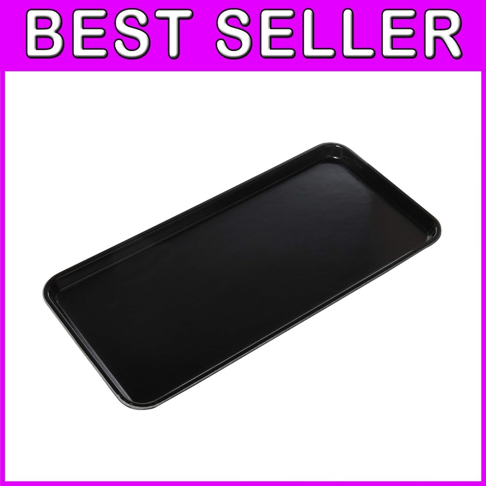 Rectangular Black Fiberglass Serving Tray
