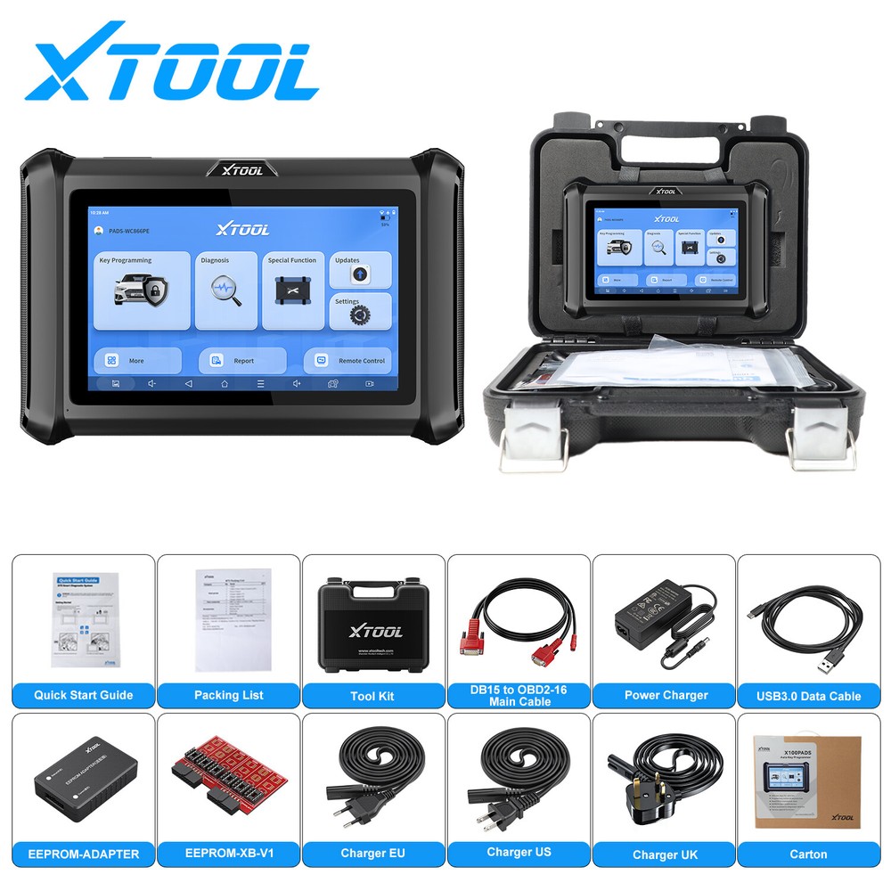 USED XTOOL X100PAD S OBD2 Car Diagnostic All Systems Diagnostic IMMO Coding Tool