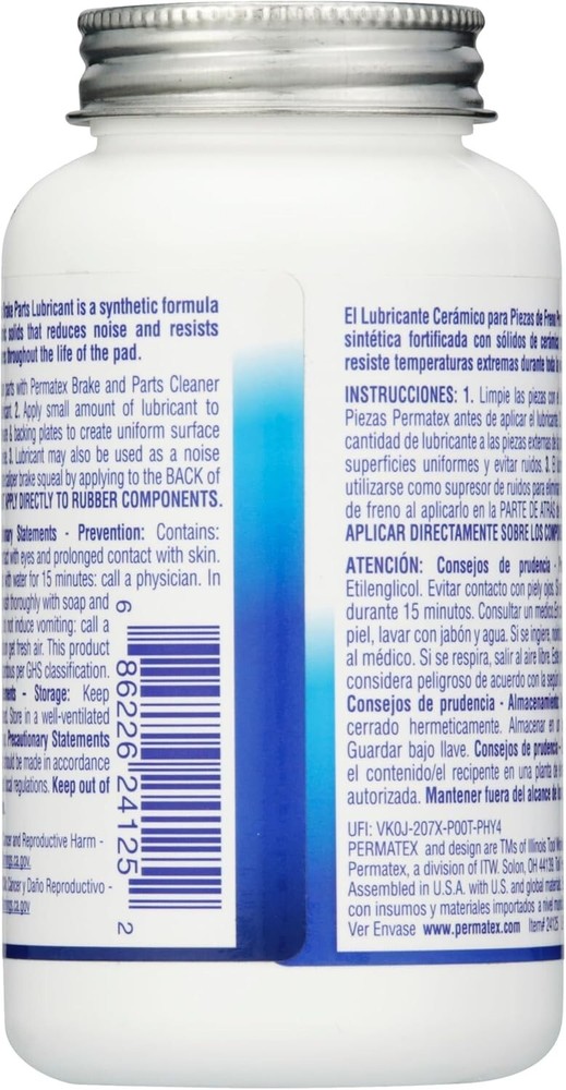 Extreme Temperature Brake Lubricant - 8 oz Ceramic Paste for Durable Maintenance