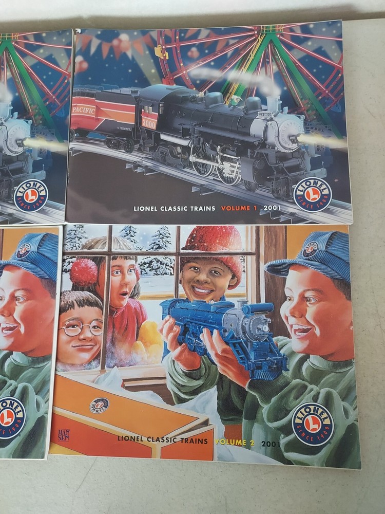4 2001 Lionel Classic Electric Model Train & Accessories Catalogs
