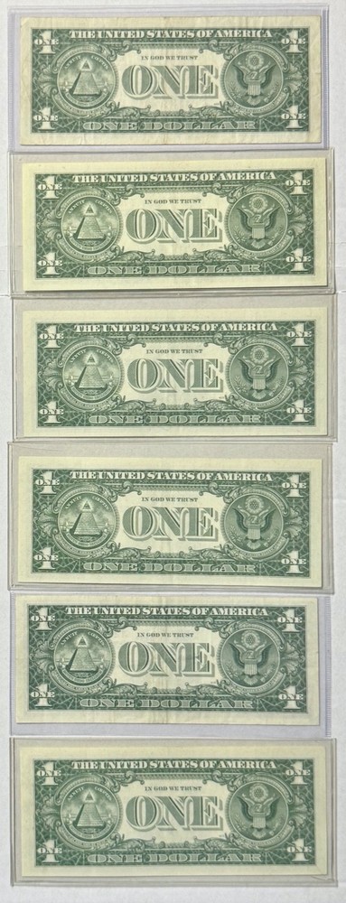 1957 A/B $1 Note Silver Certificate Blue One Dollar 11 COUNT