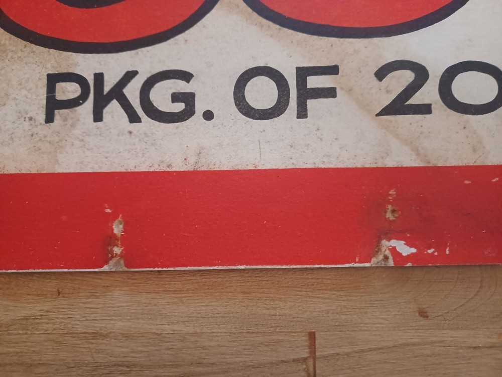 Rameses Cigarette Advertising Cardboard - Unique