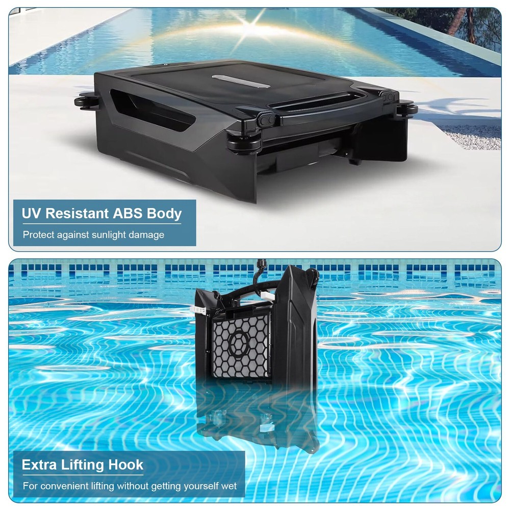 Surfer Robotic Solar Pool Skimmer w/ APP Support, Dual Charging Modes