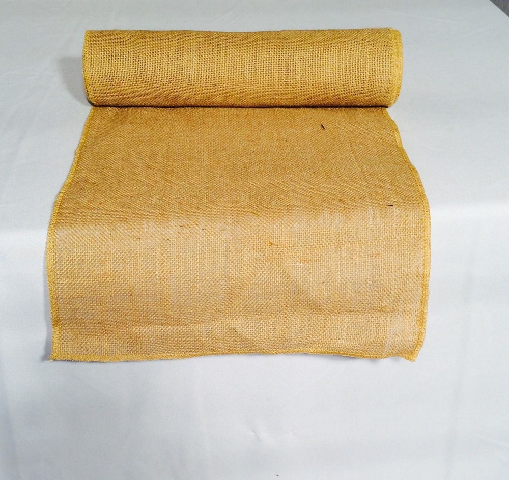 10 pack Burlap Table Runner 14" x 72" 100% JUTE BURLAP TABLE DECOR WEDDING