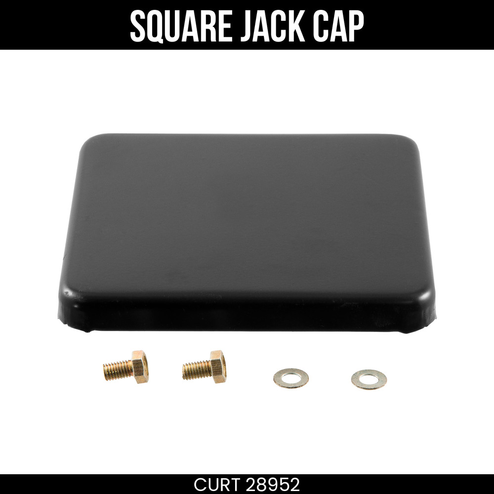 CURT Replacement Direct-Weld Square Jack Cap for #28512 28952