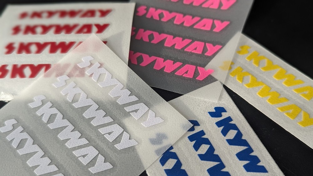 SKYWAY DECALS SIZED FOR WHEEL 4x - TUFF WHEELS