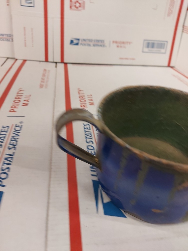 Vintage Cobalt Blue Enamelware Camping Cup/Mug Rustic Primitive Farm Decor