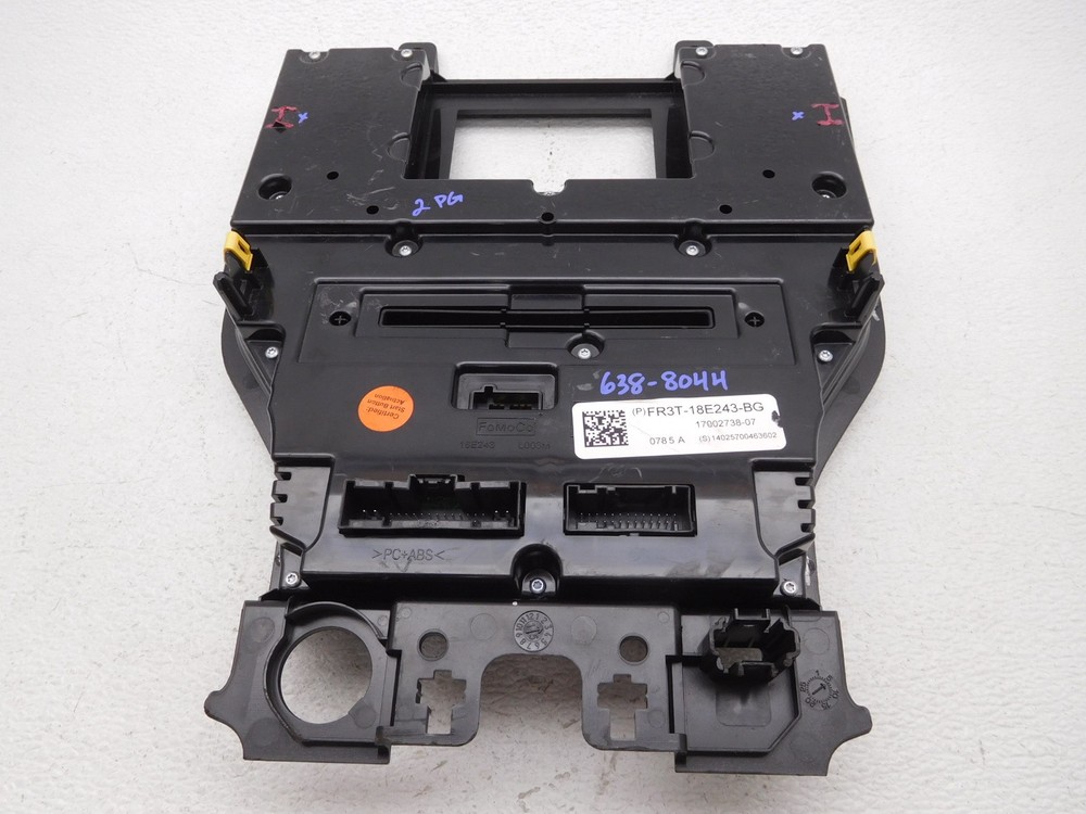 OEM Ford Mustang Radio Temp Control Panel Face Plate-Scuffs, Missing Clips