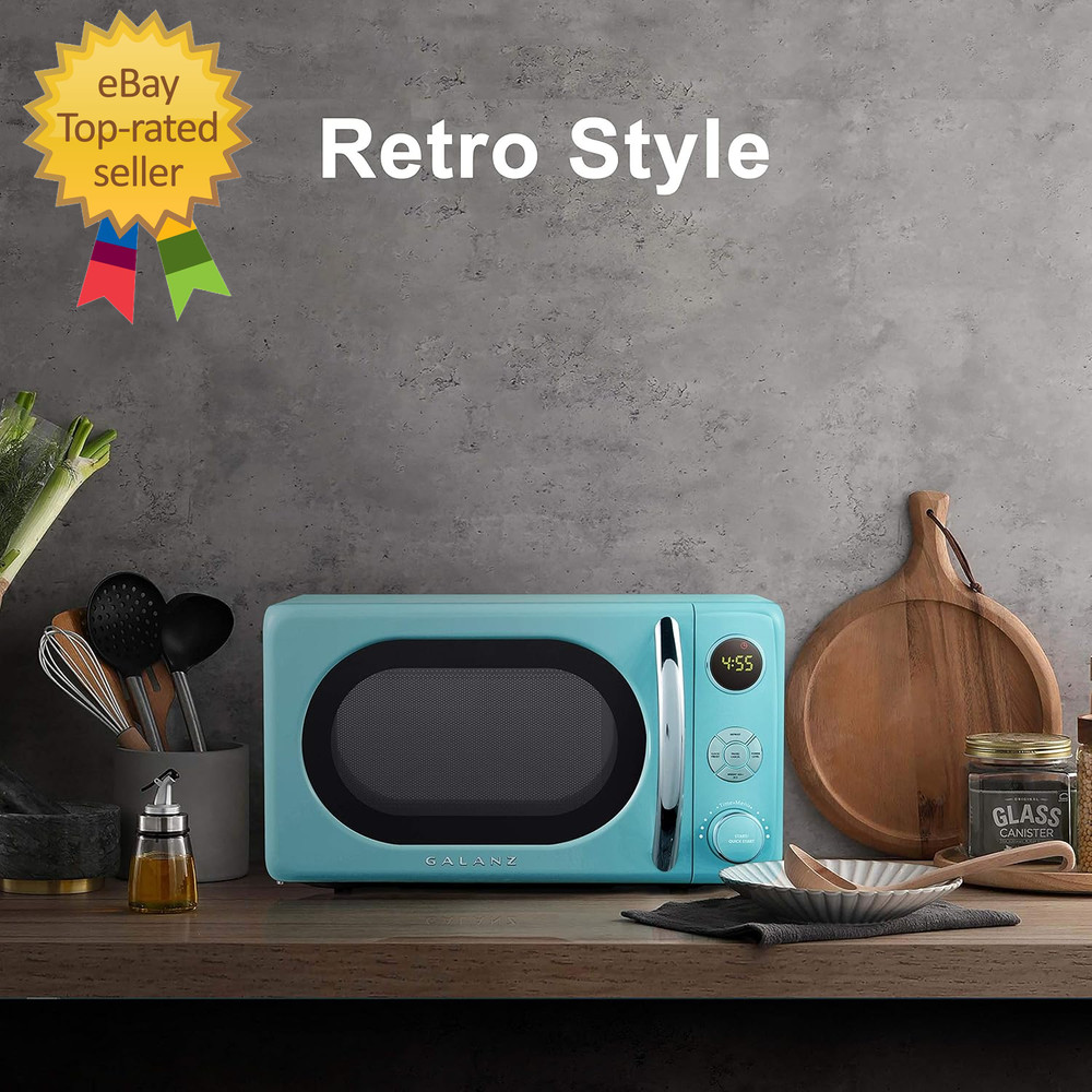 GLCMKA07BER-07 Retro Microwave Oven LED Lighting Pull Handle Design Child Lock