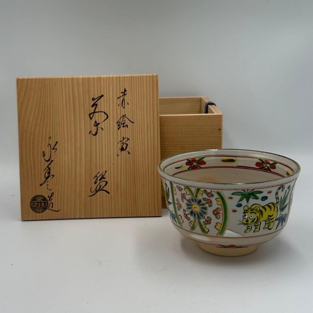 Tea Utensils Akae Tora Hashimoto Nagatoyo same box