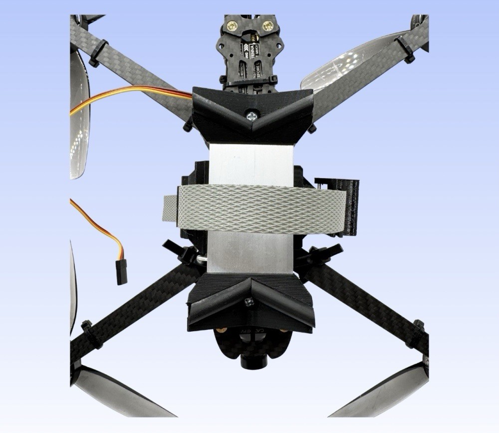 Single Universal FPV Drone Payload Drop System Adjustable Strap Mount