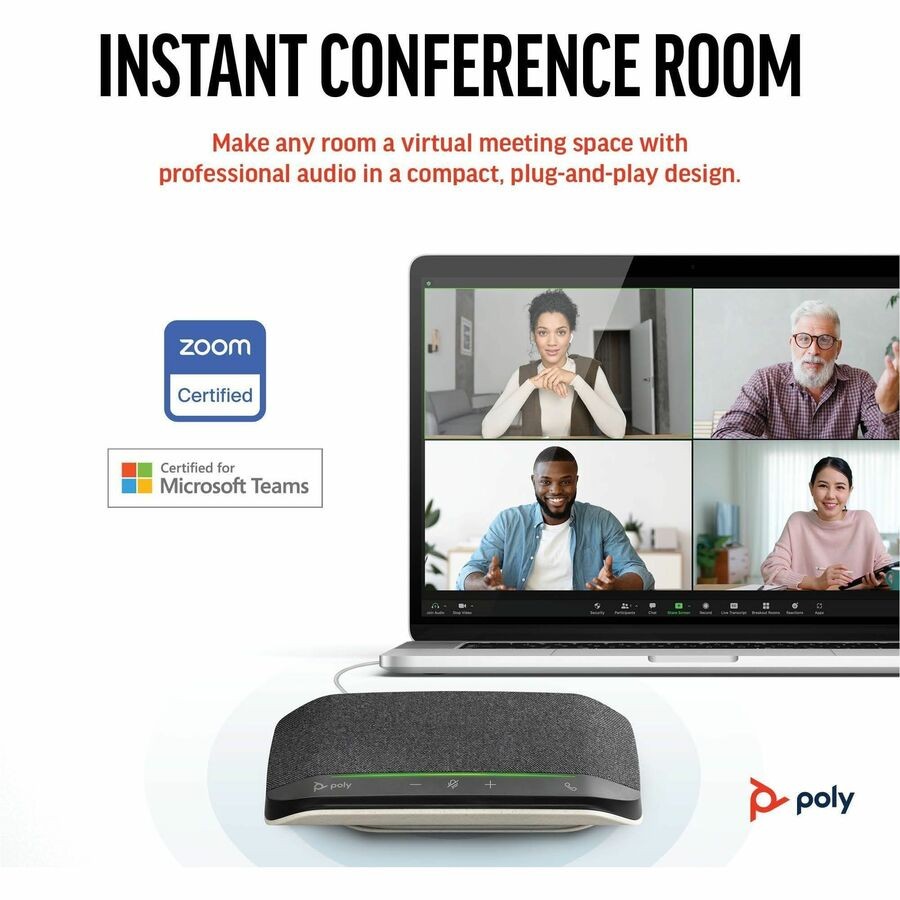 Poly Sync 10 USB-A USB-C Speakerphone (772C3AA)