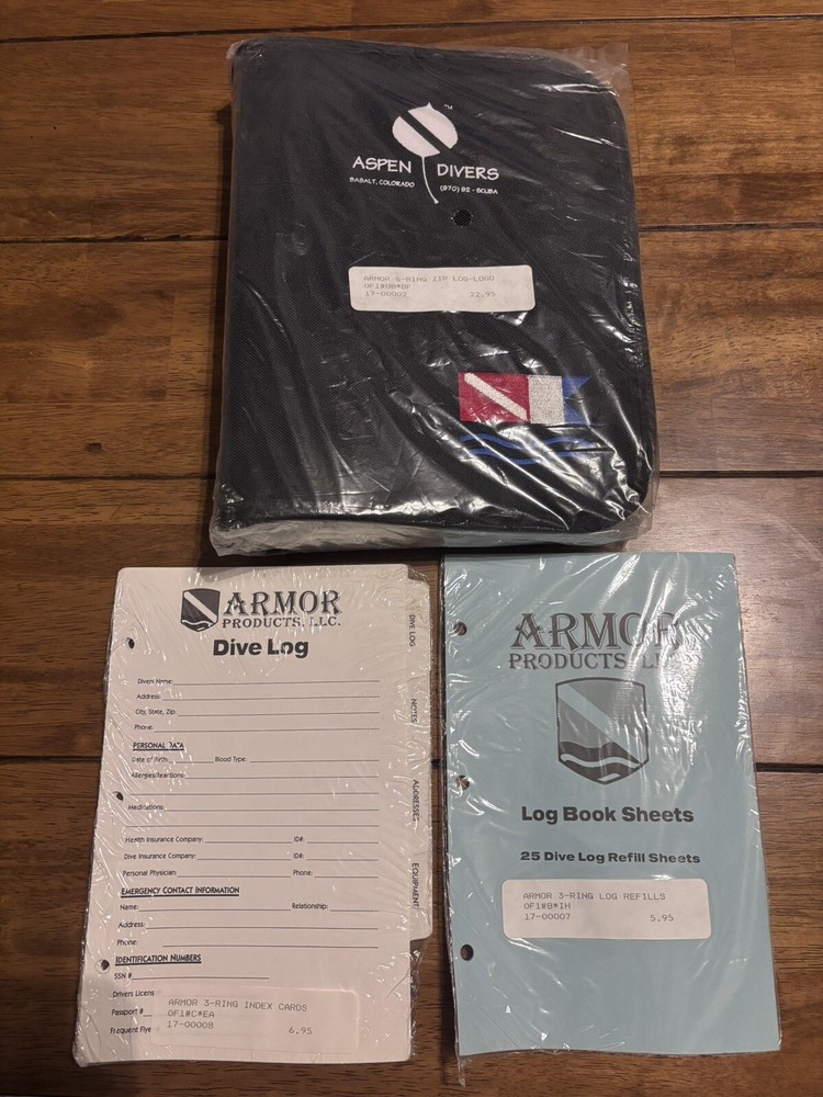 Armor Dive Log With Pages