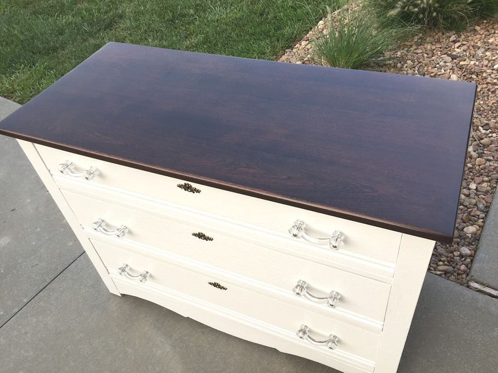 3" Antique Glass Pull Clear