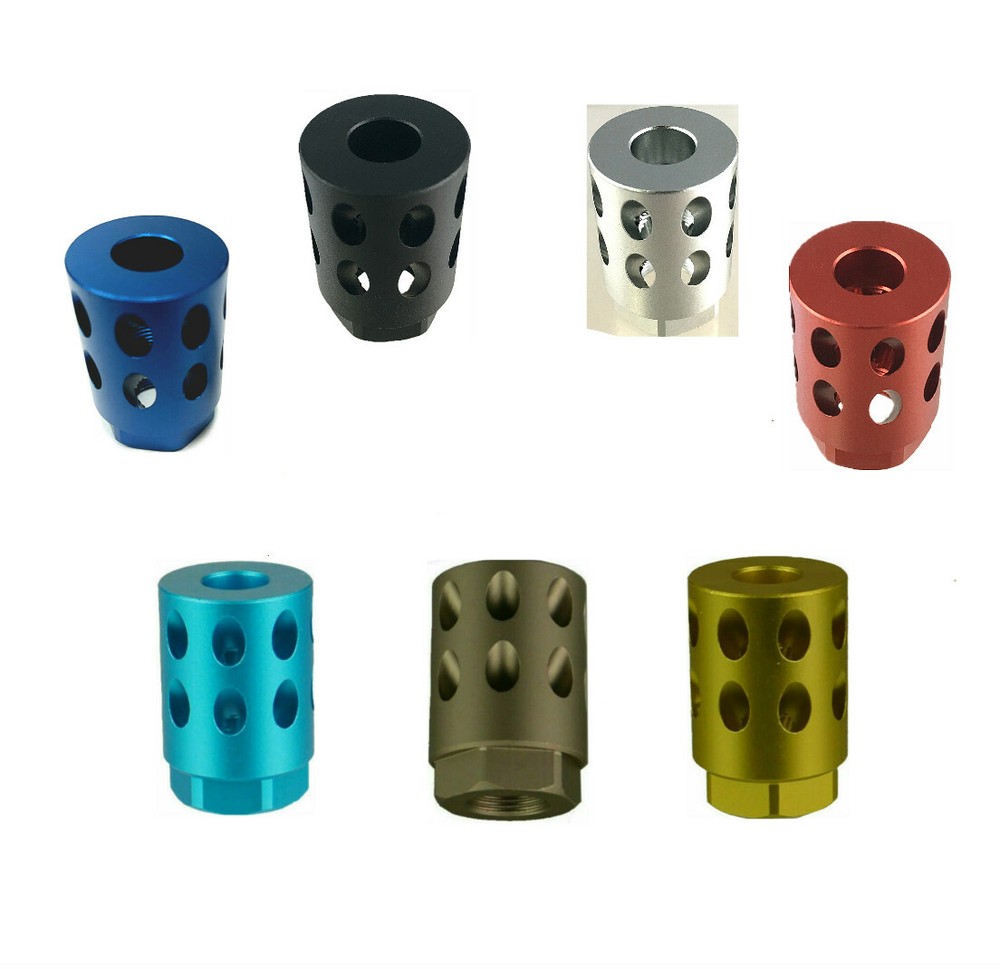 Ruger 1022 10/22 1/2x28 TPI Thread Muzzle Brake Compensator Anodized Color