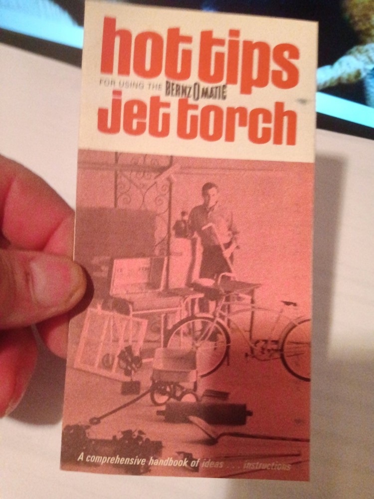 Vintage Benzomatic Hot Tips Torch Brochure