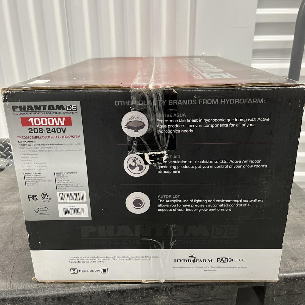 Phantom DE Double-Ended Lighting System 1000W, 208-240V Super Deep System