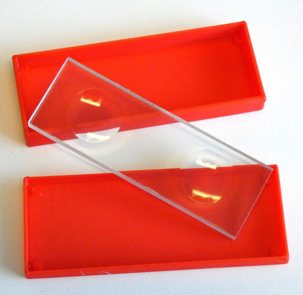 Deep Well Double Concave 5mm Thick Microscope Cavity Depression Slide  Coverslip